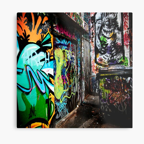 Melbourne graffiti Metal Print