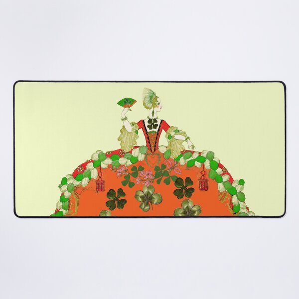 Item preview, LADY ORANGE WITH SHAMROCKS St.Patricks Day Fashion designed and sold by BulganLumini.