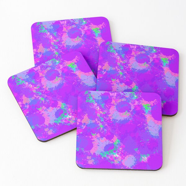 Item preview, Multicolor and Pink and Purple Tones Splashes of Paint Pattern Design designed and sold by theprintedclub.