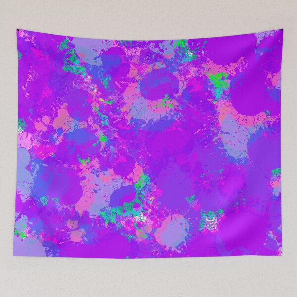 Item preview, Multicolor and Pink and Purple Tones Splashes of Paint Pattern Design designed and sold by theprintedclub.