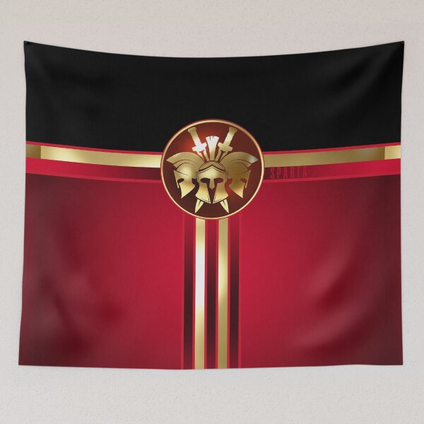 Item preview, Spartan Helmets Red Gold Black Stripe designed and sold by Yiorgos Designs.