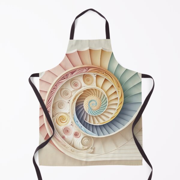 Item preview, Coral Sacred Fibonacci Style Spiral Infographic Abstract  designed and sold by RAGANADesign.