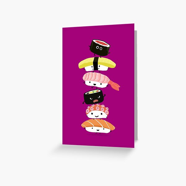 Sushi Birthday Card - Sushi Lover Card - Sushi Greeting Card