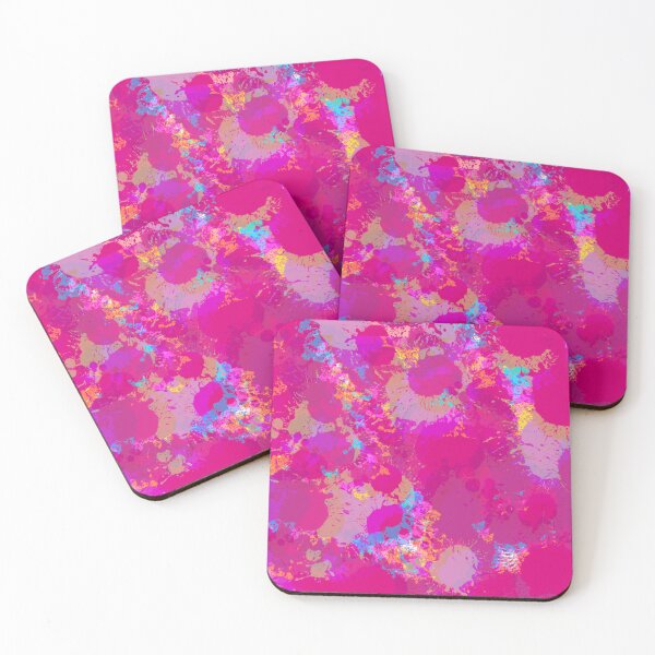 Item preview, Multicolor and Pink and Magenta Tones Splashes of Paint Pattern Design designed and sold by theprintedclub.