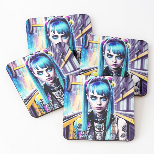 Item preview, Inkpunk girl artwork 12 designed and sold by PunkerLazar.