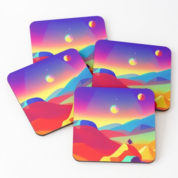 Item preview, Colorful surreal landscapes scenery with vibrant colors 63 designed and sold by vishalraifx.