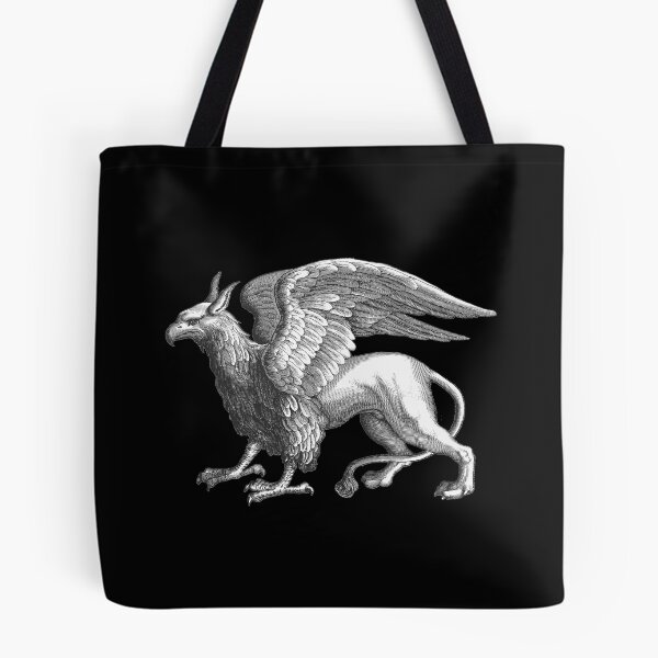 Item preview, Elegant Silver Gray / Grey Griffin Legendary Beast designed and sold by Marymarice.