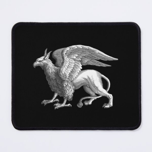 Item preview, Elegant Silver Gray / Grey Griffin Legendary Beast designed and sold by Marymarice.