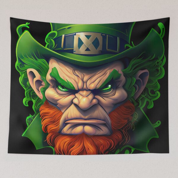 Artikelvorschau, Verärgerter Kobold für St Patrick Tag im Grün entworfen und verkauft von Fitbys.
