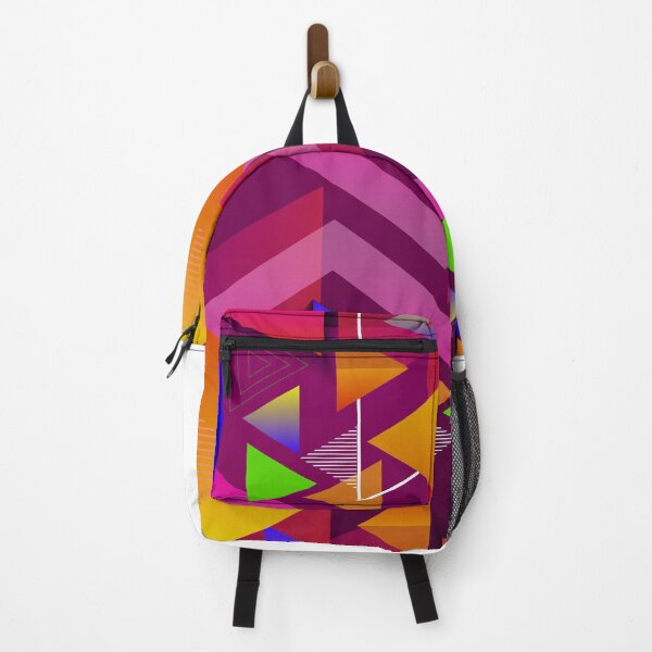 Item preview, Triangle Abstract Colorful Pattern, Orange, Pink, Green designed and sold by hedru.