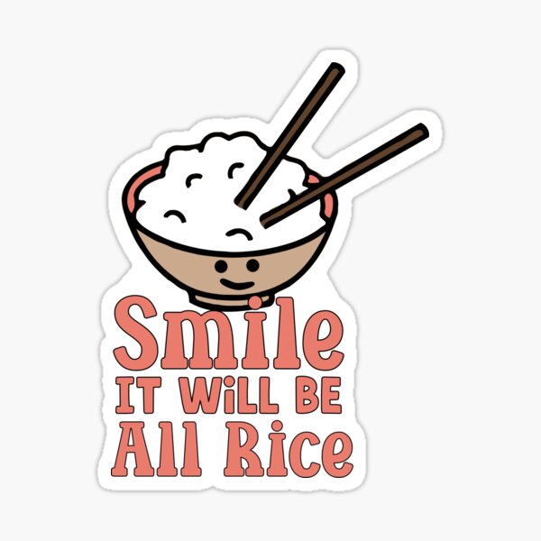 Rice Cooker Vinyl Sticker, Funny Sticker, Asian Sticker, Cute