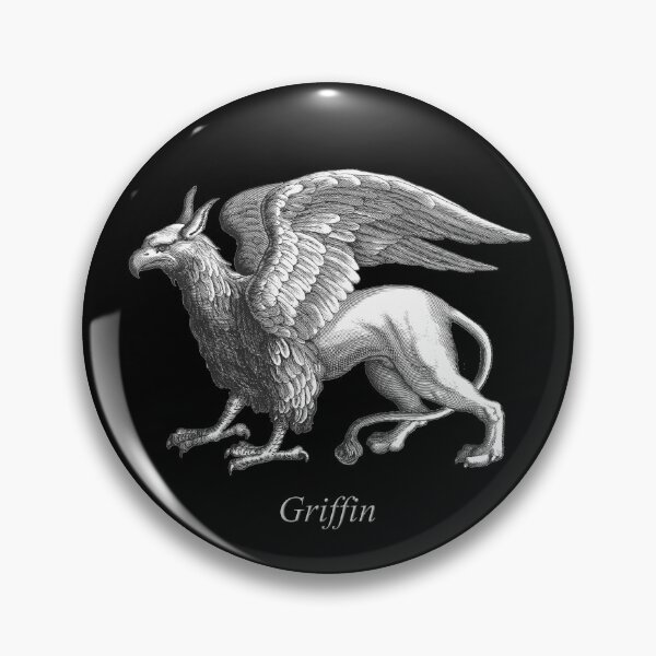 Item preview, Elegant Silver Gray / Grey Griffin Legendary Beast designed and sold by Marymarice.