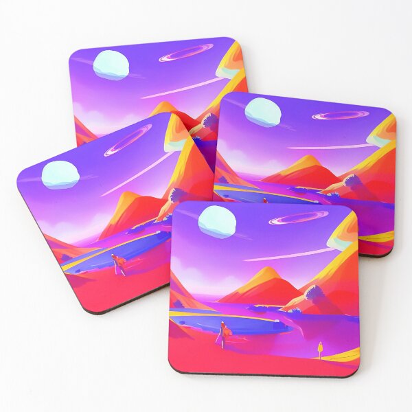 Item preview, Colorful surreal landscapes scenery with vibrant colors 65 designed and sold by vishalraifx.
