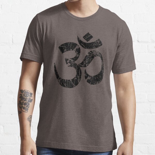 OM Yoga Spiritual Symbol in Distressed Style Essential T-Shirt