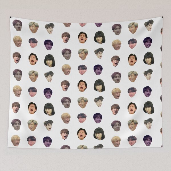 Item preview, BTS Member Sticker Pack Funny Face designed and sold by AsiaLover.
