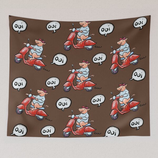 Item preview, This Little Pig Went "Oui! Oui! Oui!" designed and sold by Kat Kuo.