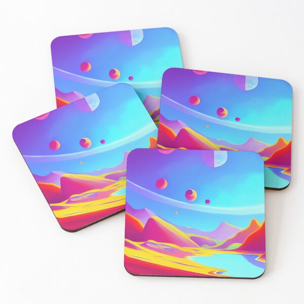 Item preview, Colorful surreal landscapes scenery with vibrant colors 68 designed and sold by vishalraifx.