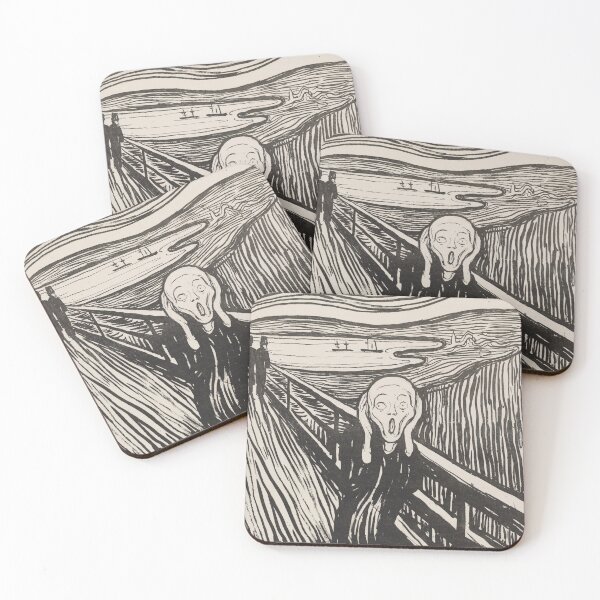 Item preview, The Scream Lithograph by Edvard Munch, 1895 designed and sold by Vintage Wall Art.