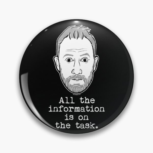 Item preview, Taskmaster - "All the information is on the task" - Alex Horne designed and sold by uselessnyc.