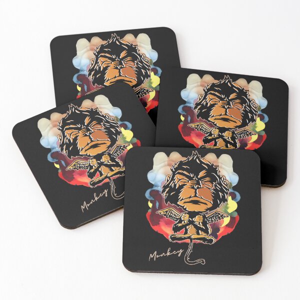 Item preview, Meditating Monkey Yoga Lifestyle : Funny Yoga Monkey Retro Vintage designed and sold by M&D ⭐⭐⭐⭐⭐.