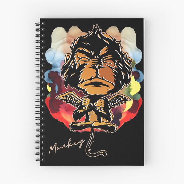 Item preview, Meditating Monkey Yoga Lifestyle : Funny Yoga Monkey Retro Vintage designed and sold by M&D ⭐⭐⭐⭐⭐.