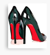 I love Red Bottom Heels! Louboutin Heels Canvas Print