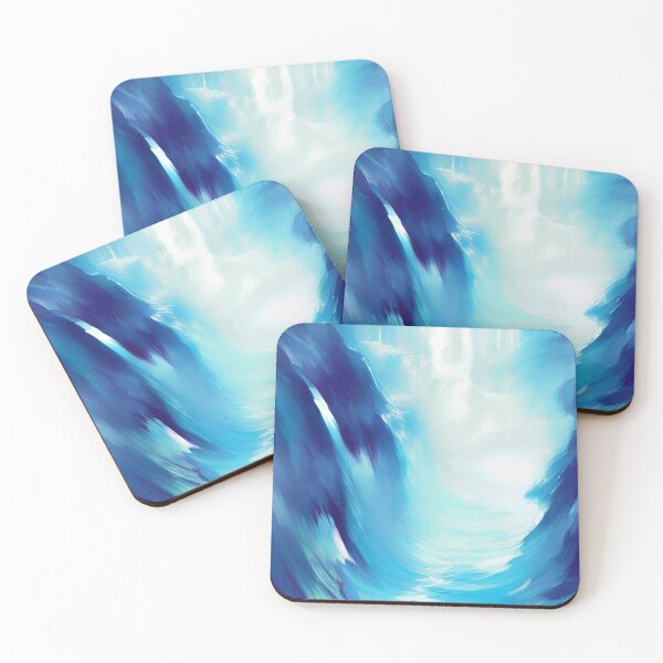 Item preview, Abstract Water Ice Landscape. AI art. designed and sold by Neo-Expression.