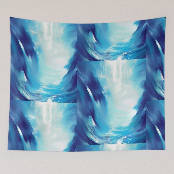 Item preview, Abstract Water Ice Landscape. AI art. designed and sold by Neo-Expression.