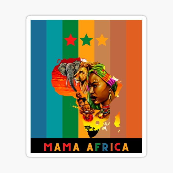 Unapologetically Dope Afro African American Black Mama Africa Sticker