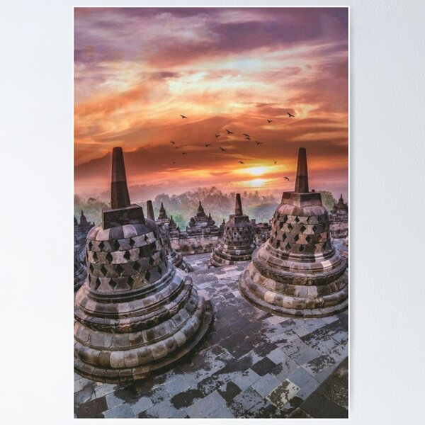 Borobudur Posters for Sale | Redbubble