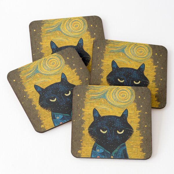 Item preview, Back Cat Van Goghs designed and sold by Someones-design.