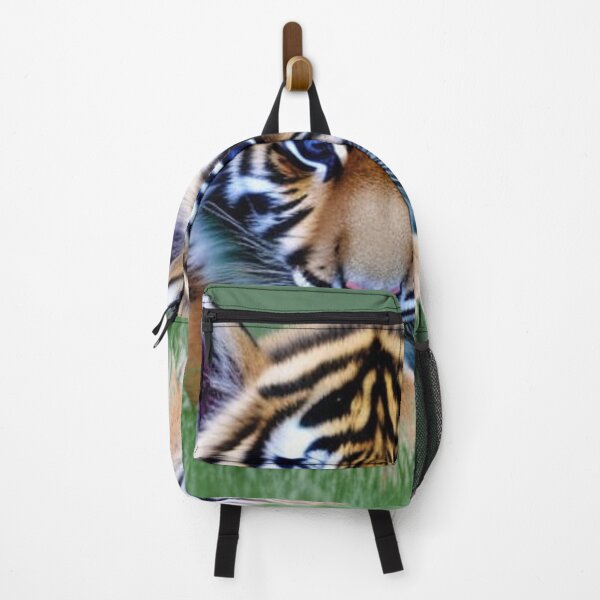 Item preview, Tiger cub on the grass digital portrait   designed and sold by HofTao.