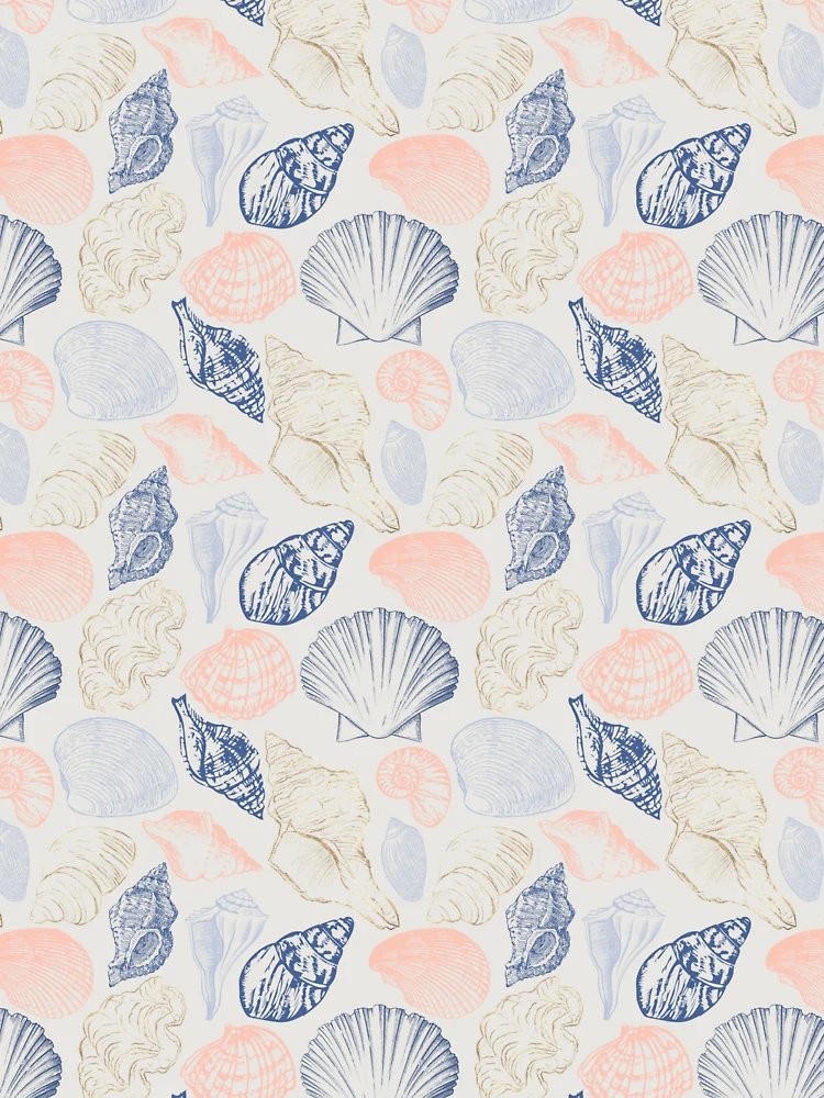 Thumbnail 6 of 6, Premium Oversized Hoodie, Shells Pattern designed and sold by GoDesign1.