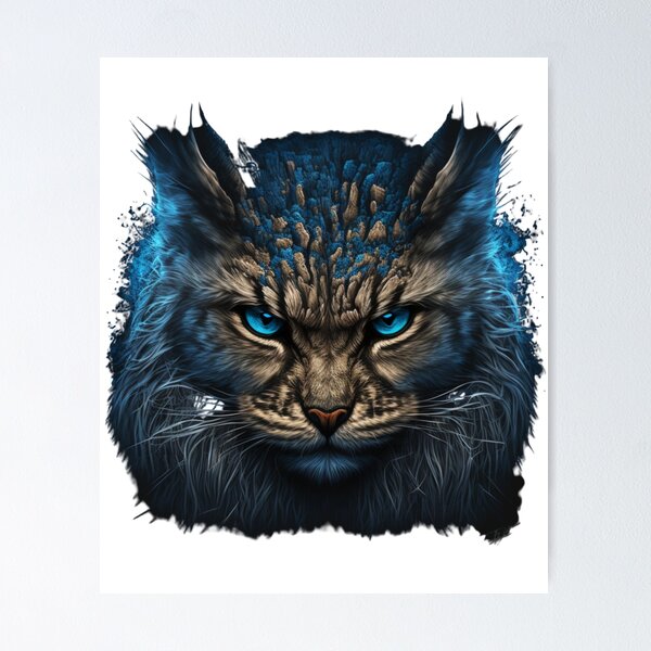 Item preview, Angry Cat Face designed and sold by colorexz.