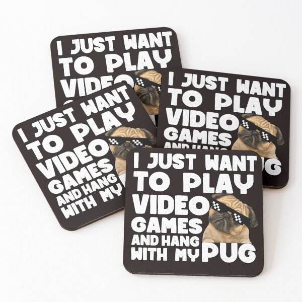 Item preview, Funny Pug Owner and Gamer - Pug Wearing Sunglasses designed and sold by cannevas.