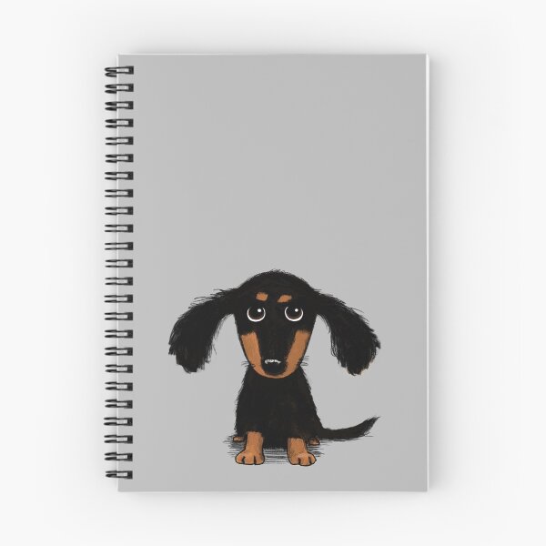 Item preview, Longhaired Dachshund Black and Tan Puppy Dog designed and sold by Jenn Inashvili.