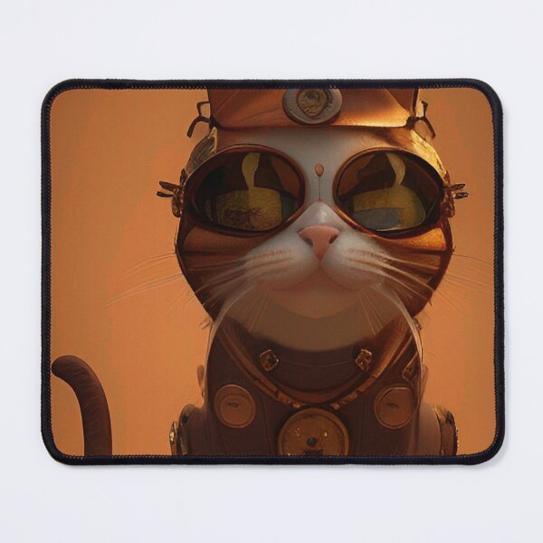 Item preview, Steampunk Cat Kitten Cool 3d Art designed and sold by Neo-Expression.