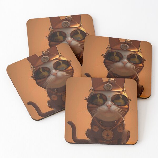 Item preview, Steampunk Cat Kitten Cool 3d Art designed and sold by Neo-Expression.