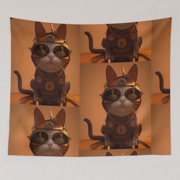 Item preview, Steampunk Cat Kitten Cool 3d Art designed and sold by Neo-Expression.