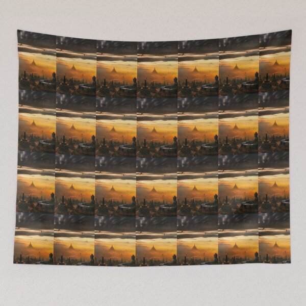 Item preview, Indonesian sunset tourist spots - borobudur designed and sold by vitda lupi.