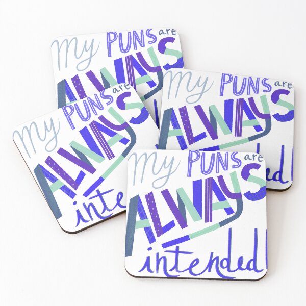 Item preview, My Puns Are ALWAYS Intended - blue designed and sold by GiuliaMartin.