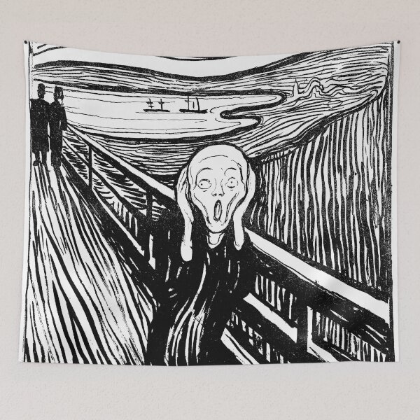 Item preview, The Scream by Edvard Munch – 1893 designed and sold by cjgraphic.