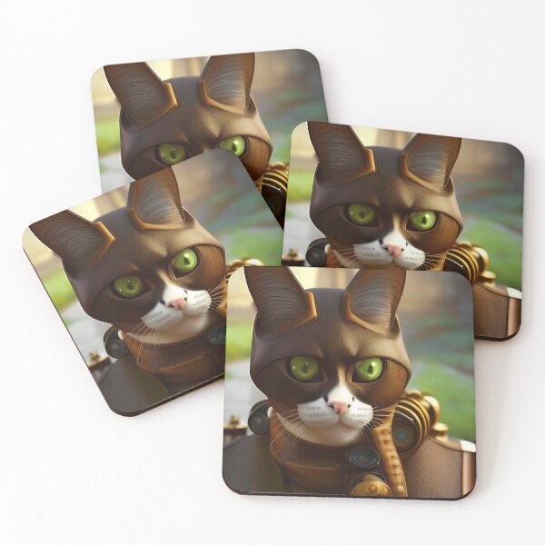 Item preview, Steampunk Cat Kitten Cool 3d Art designed and sold by Neo-Expression.
