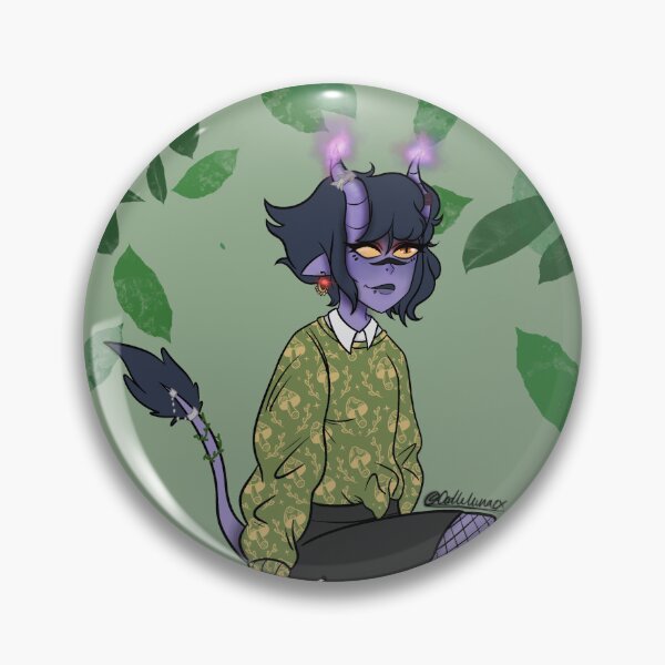 Item preview, Tiefling - Badge Pin  designed and sold by Oodlelunazxx.