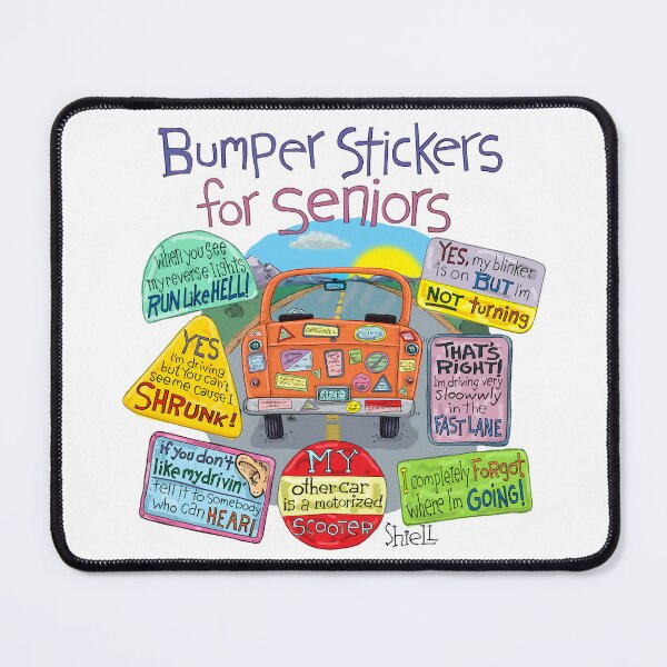 Item preview, Bumper Stickers for Seniors designed and sold by wanderingmelon.