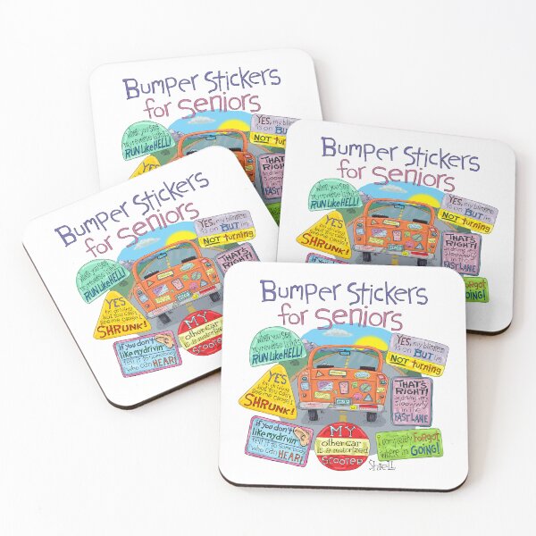 Item preview, Bumper Stickers for Seniors designed and sold by wanderingmelon.