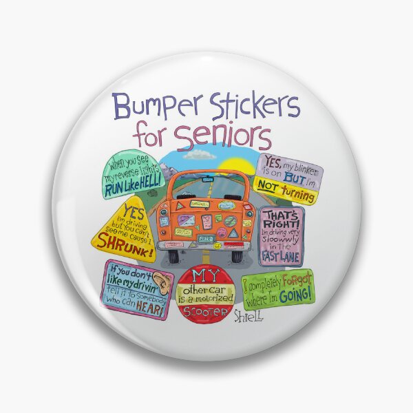 Item preview, Bumper Stickers for Seniors designed and sold by wanderingmelon.