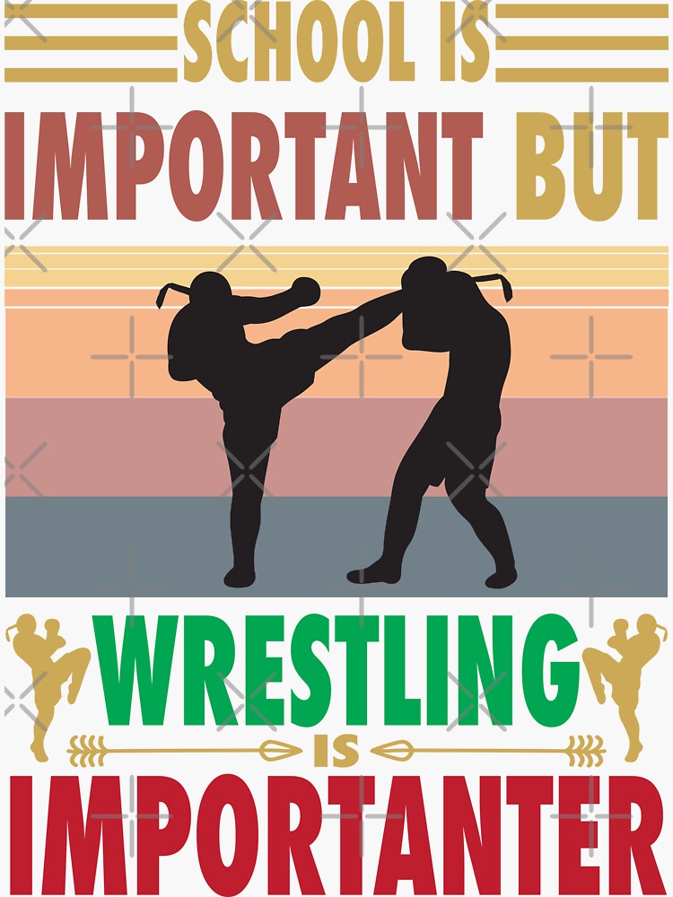 Wrestling Sticker for Sale by claudiasartwork