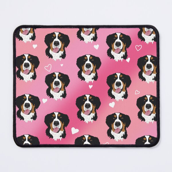 Item preview, Bernese Mountain Dog Valentines Day Pink Love designed and sold by KantstandyaC.