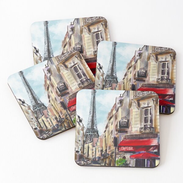 Item preview, Paris cityscape painting Eiffel Tower art designed and sold by Tamarioniart.